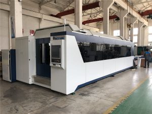 mașină profesională de tăiere cu laser cu fibre cnc 1000w 1500w cu masă de schimb