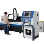 mașină de tăiere cu laser cu fibre de precizie din oțel inoxidabil, structură deschisă cu bilă de mare viteză