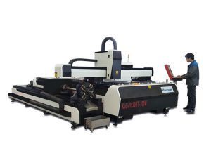 mini mașină de tăiat cu laser de înaltă putere, echipament de tăiere cu fibre laser cu masă de schimb